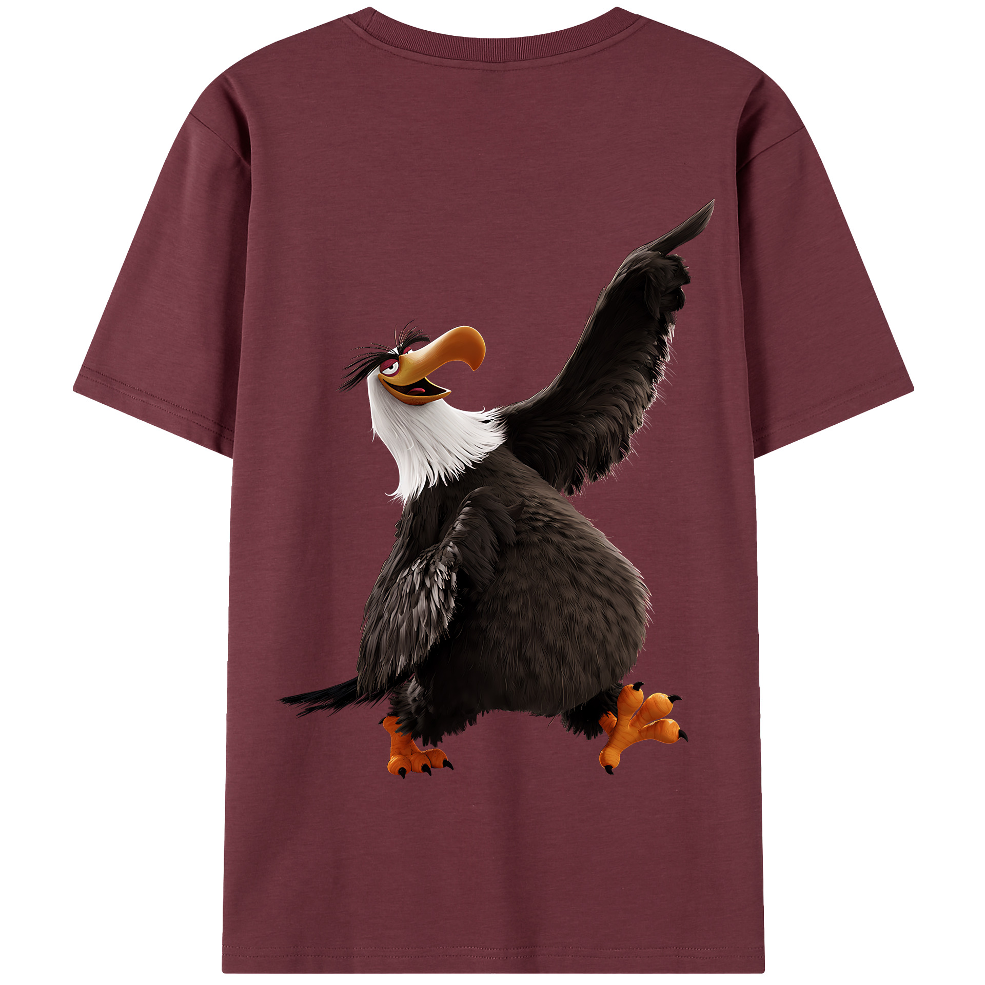 （画像用） Angry Birds アングリーバード 綿100％半袖Tシャツ（背面プリント）